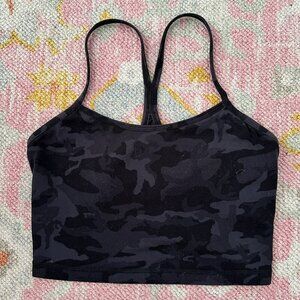 lululemon cropped camo power y tank